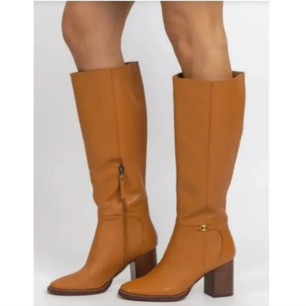 Sam Edelman Tall Leather Over-the-Knee Boots in Cognac